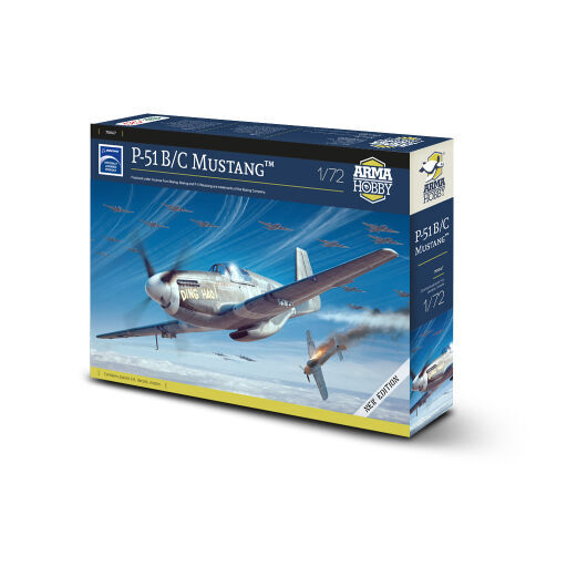 Arma Hobby 1/72 Mustang P-51 B/C Plastic Model Kit AH70067