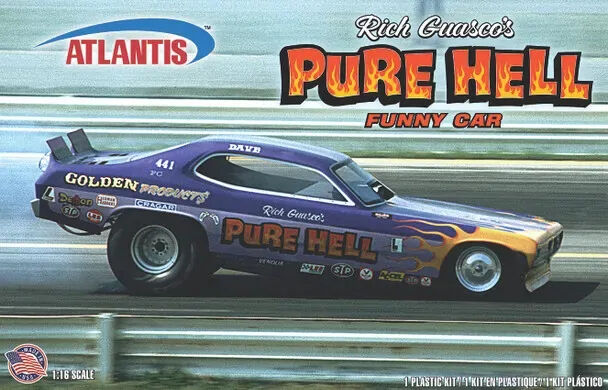 Atlantis 1/16 Rich Guasco's Pure Hell Racing Funny Car Plastic Model Kit