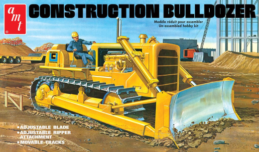 AMT1086 AMT 1/25 Construction Bulldozer Plastic Model Kit
