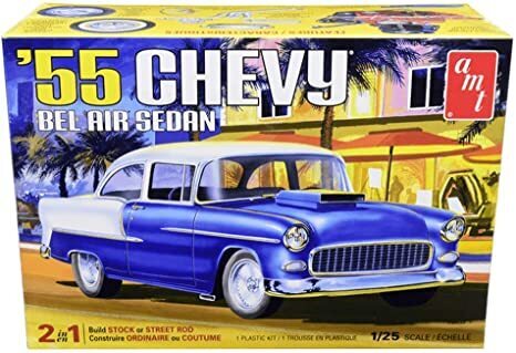 AMT1119M AMT 1/25 1955 Chevy Bel Air Sedan Plastic Model Kit AMT