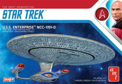 AMT1126M AMT 1/2500 Star Trek U.S.S. Enterprise-D (Snap) Plastic Model Kit AMT