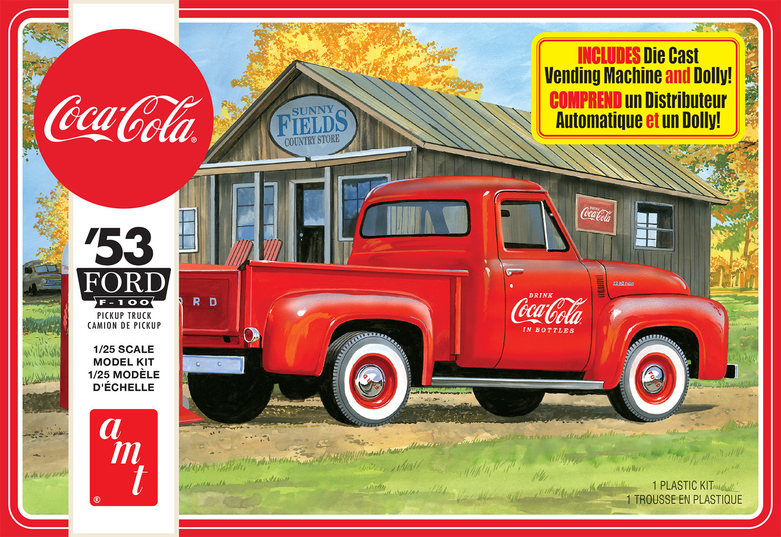 AMT1144M AMT 1/25 1953 Ford Pickup (Coca-Cola) Plastic Model Kit AMT