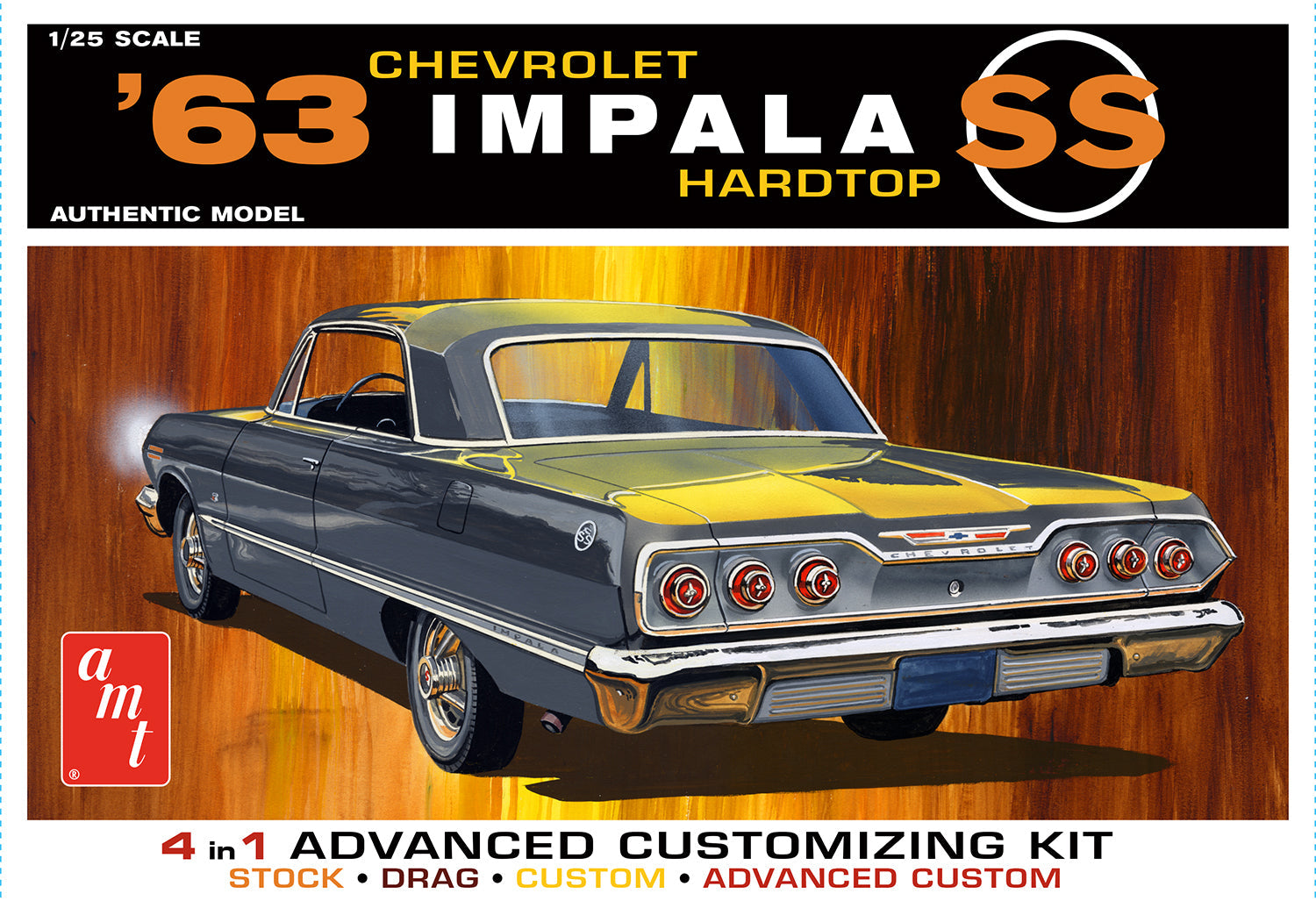 AMT1149M AMT 1/25 1963 Chevy Impala SS Plastic Model Kit AMT
