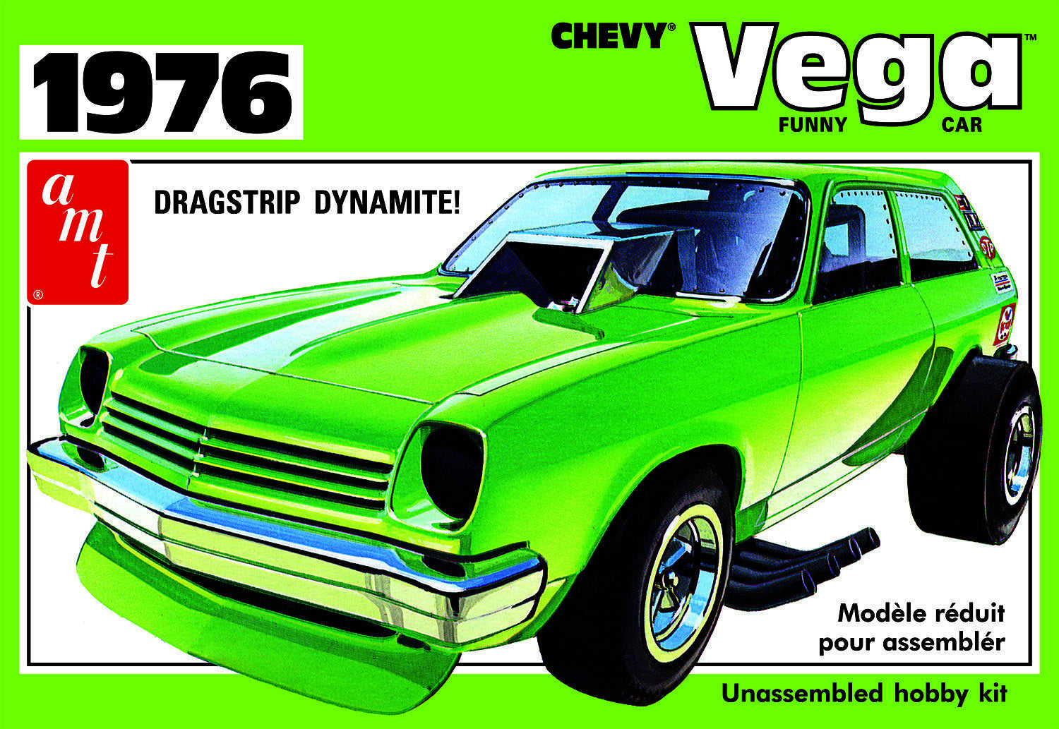 AMT1156 AMT 1/25 1976 Chevy Vega Funny Car Plastic Model Kit AMT