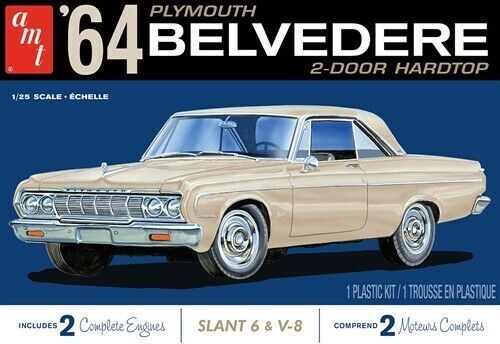 AMT1188M AMT 1/25 1964 Plymouth Belvedere (w/Straight 6 Engine) 2T Plastic Model Kit