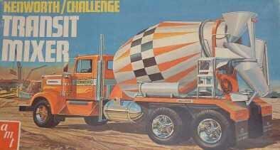 AMT1215 AMT 1/25 Kenworth /Challenge Transit Cement Mixer Plastic Model Kit AMT