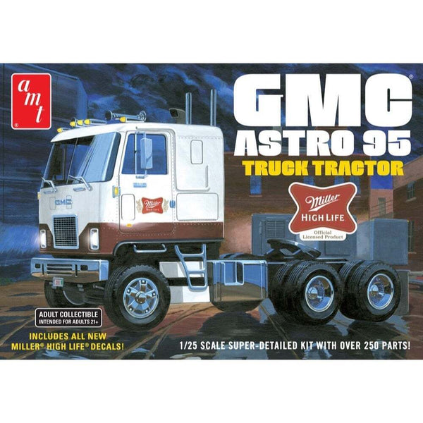 AMT1230 AMT 1/25 GMC Astro 95 Semi Tractor (Miller Beer) Plastic Model Kit