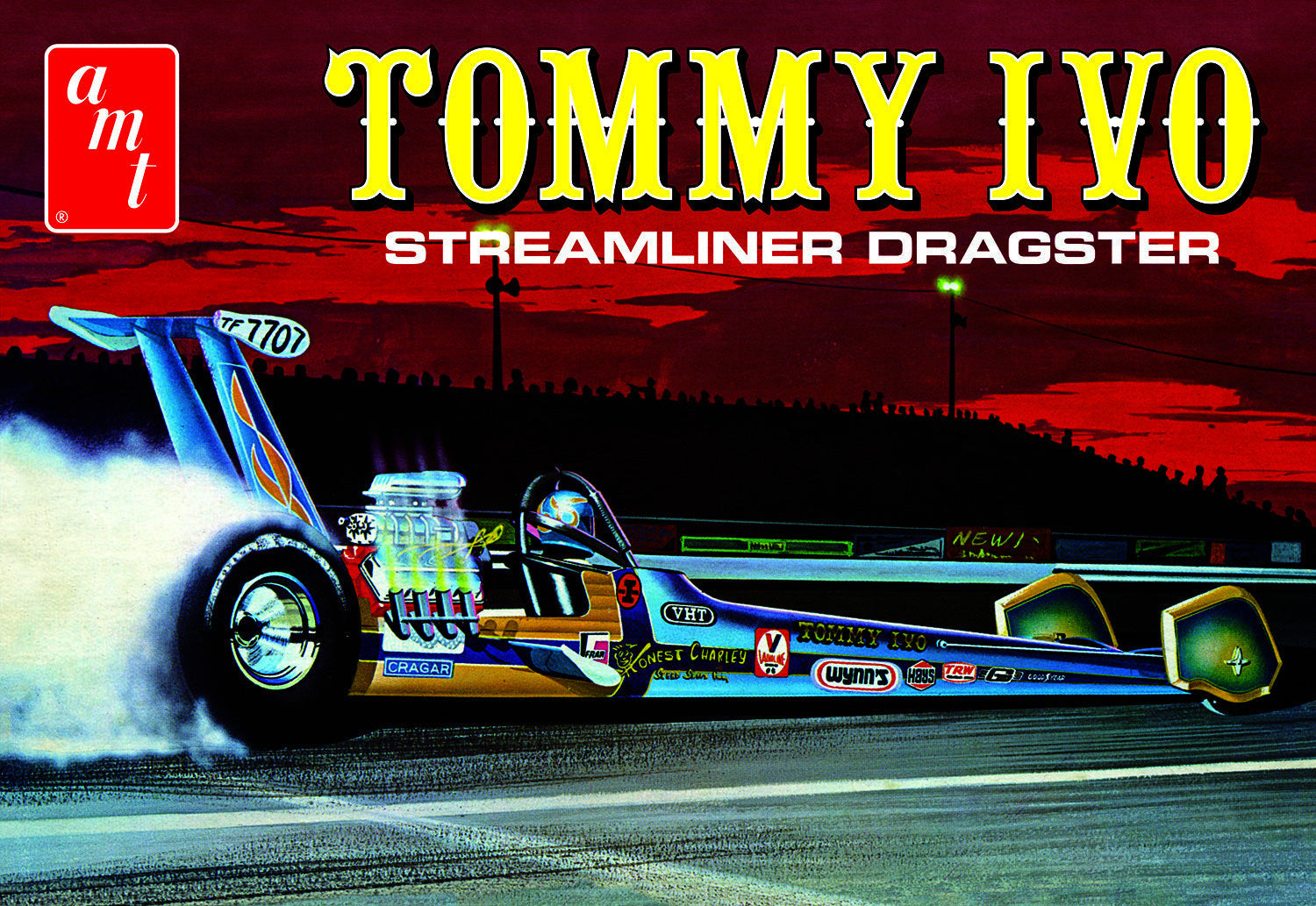 AMT1254 AMT 1/25 Tommy Ivo Streamliner Dragster Plastic Model Kit AMT