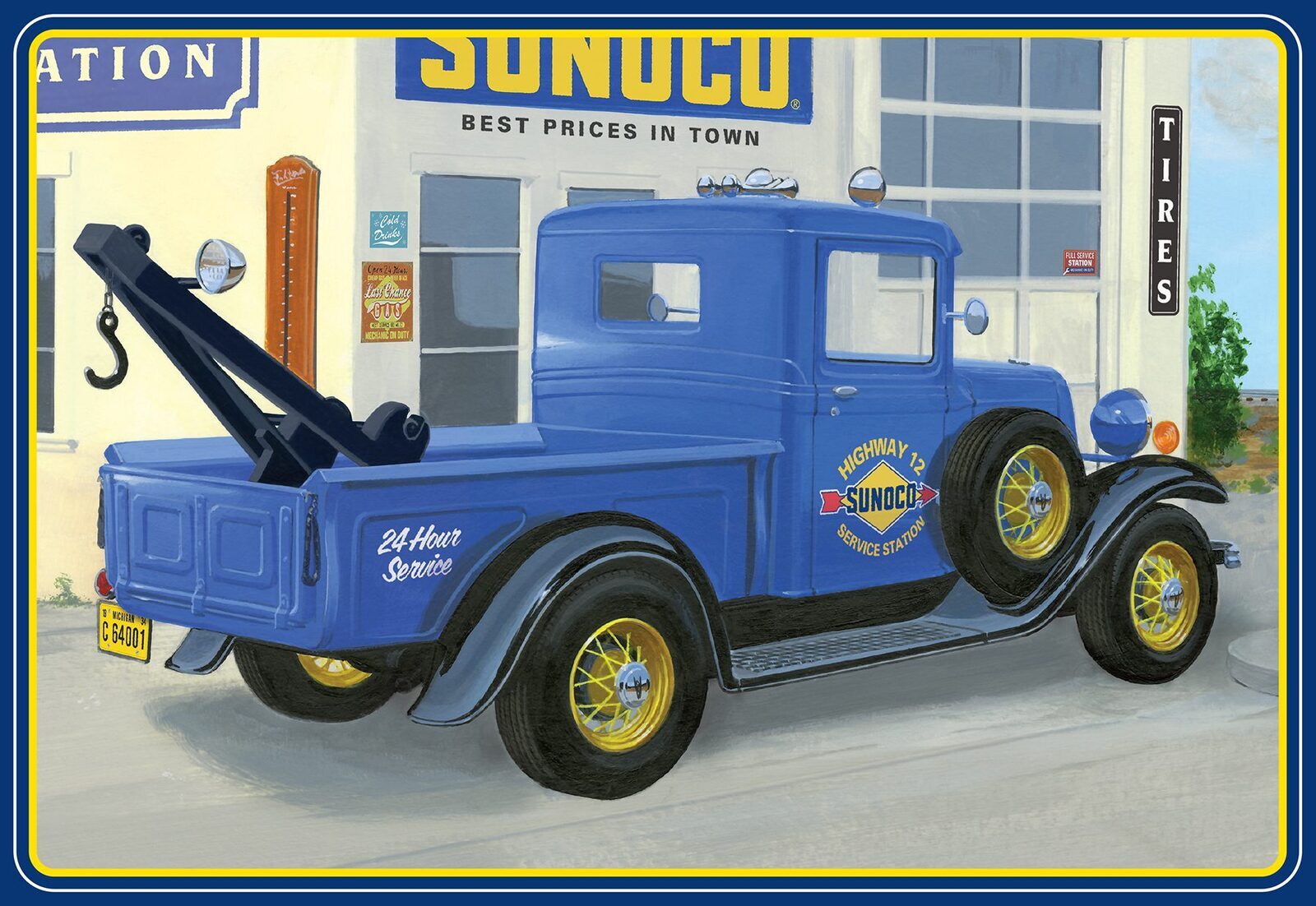 AMT1289 AMT 1/25 1934 Ford Pickup Sunoco Plastic Model Kit AMT