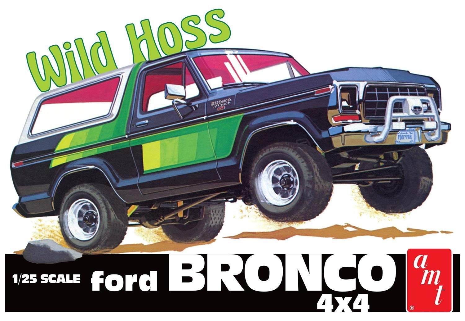 AMT1304 AMT 1/25 1978 Ford Bronco "Wild Hoss" Plastic Model Kit AMT