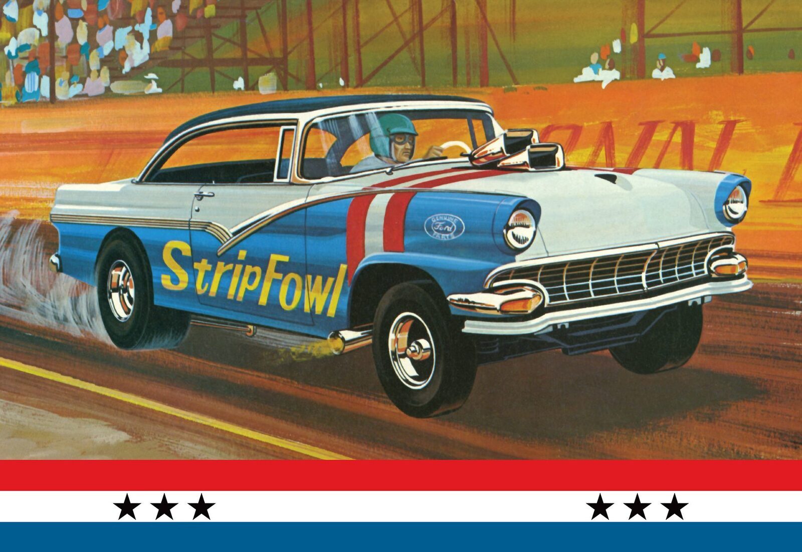 AMT1308 AMT 1/25 1956 Ford Victoria Hardtop Plastic Model Kit AMT