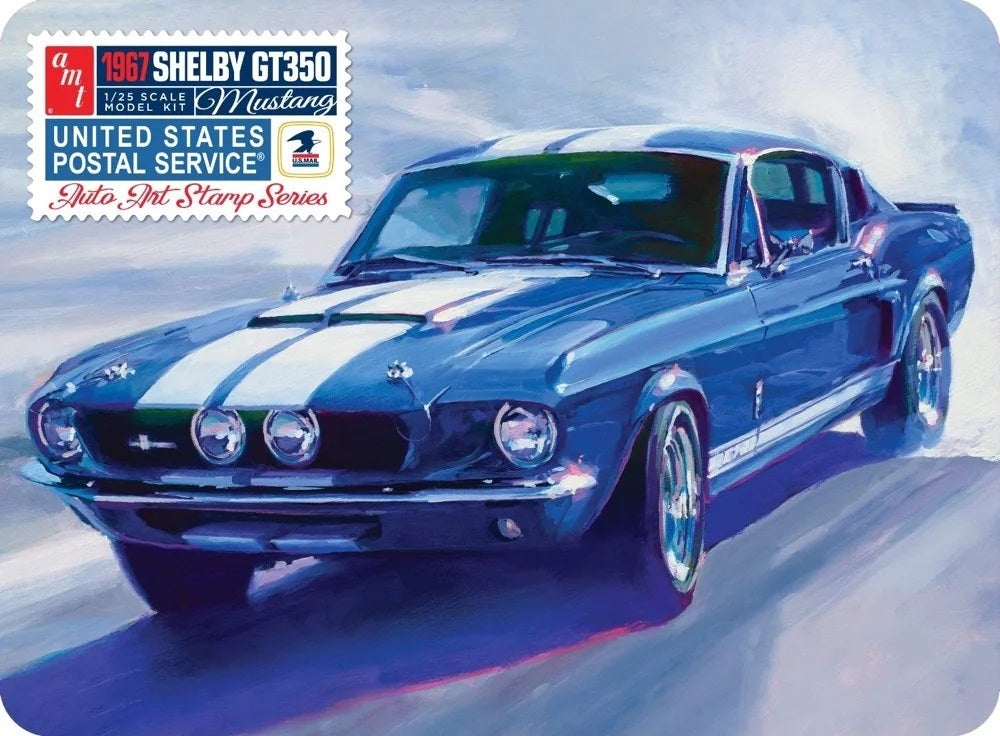 AMT1356 AMT 1/25 1967 Shelby GT350 USPS Stamp Series Plastic Model Kit AMT