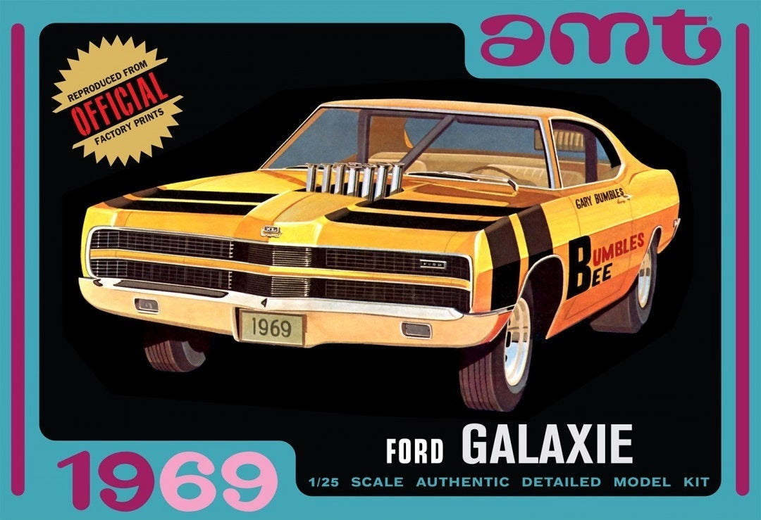 AMT1373 AMT 1/25 1969 Ford Galaxie Hardtop Plastic Model Kit AMT