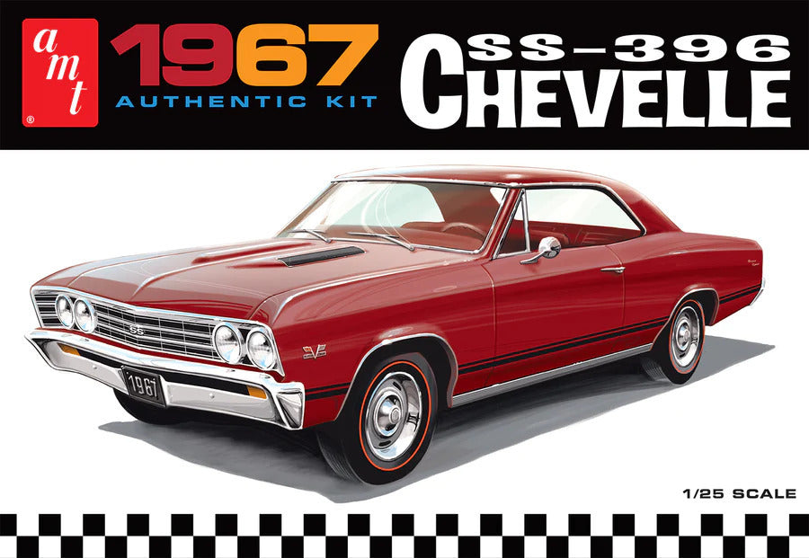 AMT1388 AMT 1/25 1967 Chevrolet Chevelle SS396 Plastic Model Kit AMT