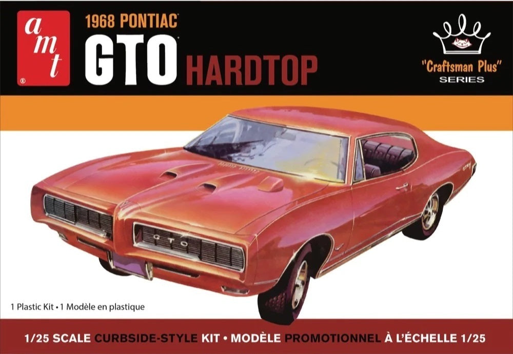 AMT1411M AMT 1/25 1968 Pontiac GTO Hardtop Craftsman Plus Plastic Model Kit AMT