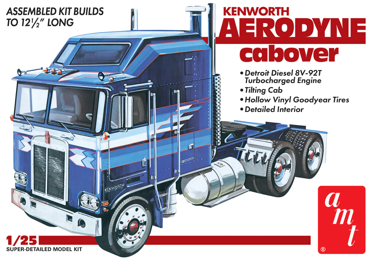 AMT 1/25 Kenworth Aerodyne Cabover Plastic Model Kit
