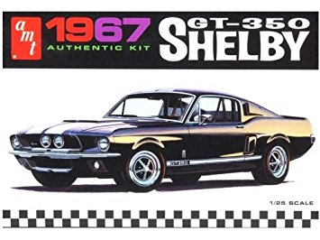 AMT834M AMT 1/25 1967 Shelby GT350 - Black Plastic Model Kit AMT