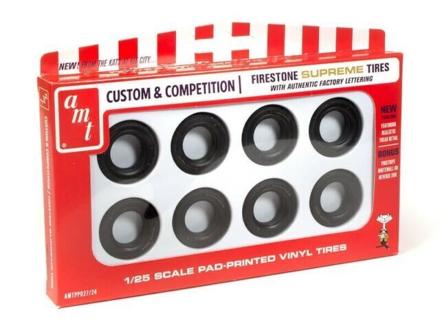 AMTPP027 AMT 1/25 Firestone Supreme Tires Parts Pack AMT