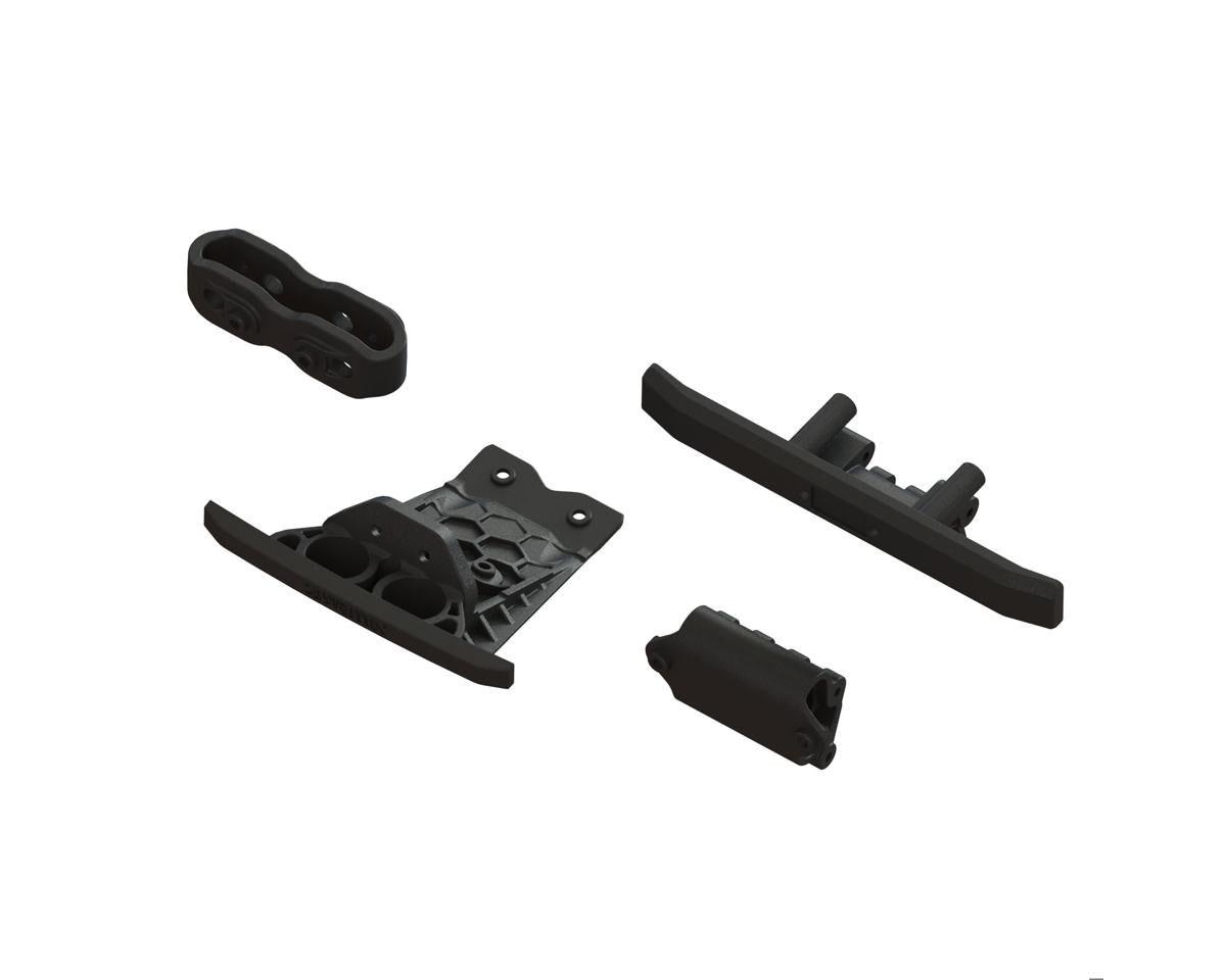 Arrma Lower Skid And Bumper Set, Black, Vorteks MEGA ARA-1547