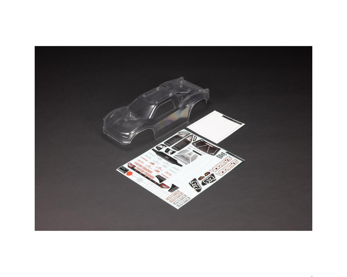 Arrma Vorteks 2WD Clipless Clear Body with Masks and Decals ARA-1554