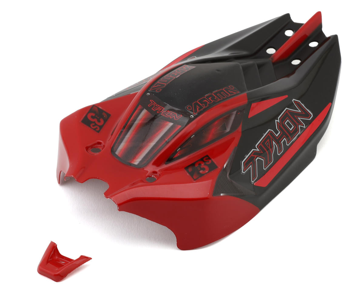 Arrma Typhon Grom BLX Body, Red and Black ARA-1561