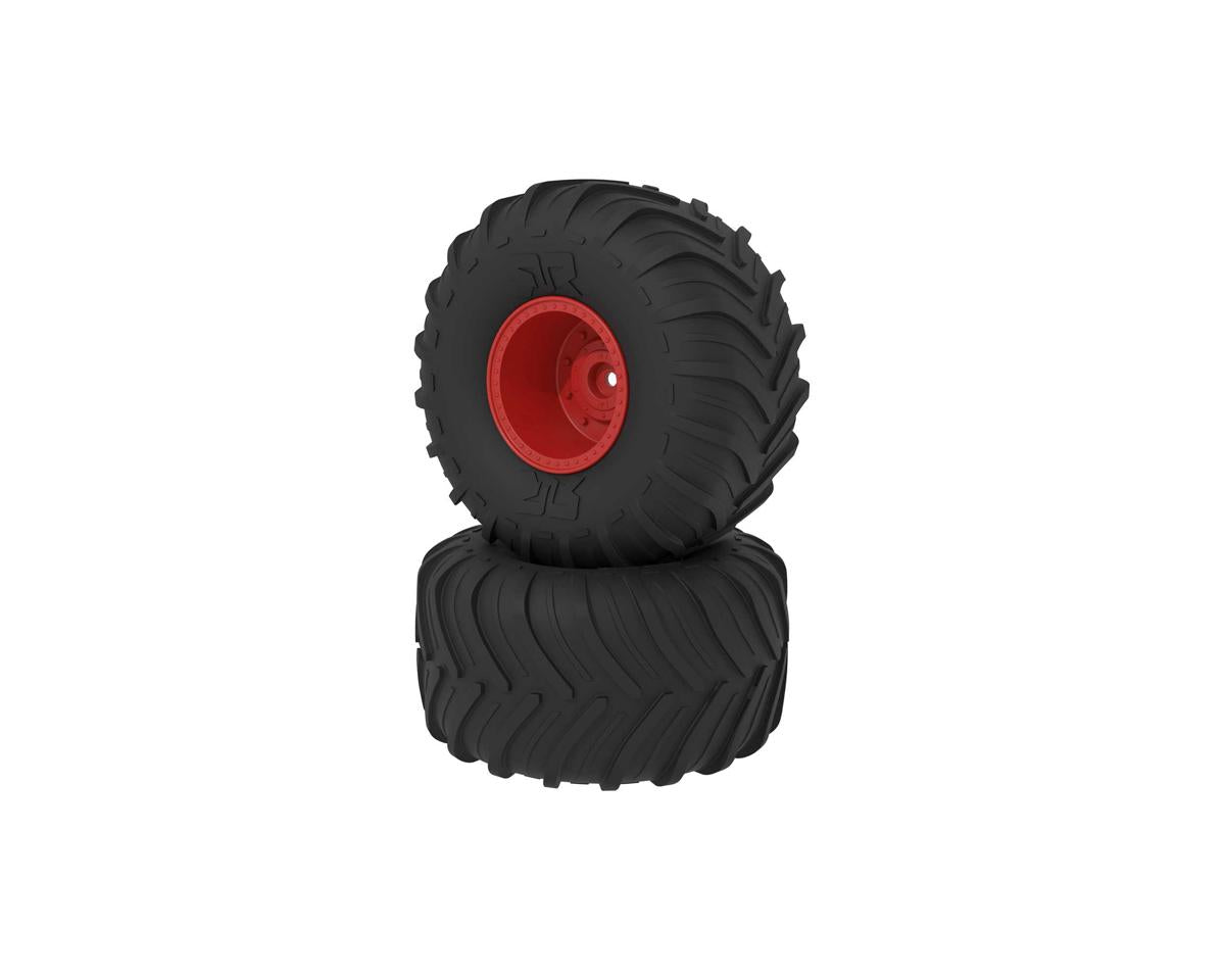 Arrma dBoots Chevron MT Tyre Set Glued, Red, Gorgon ARA-2534