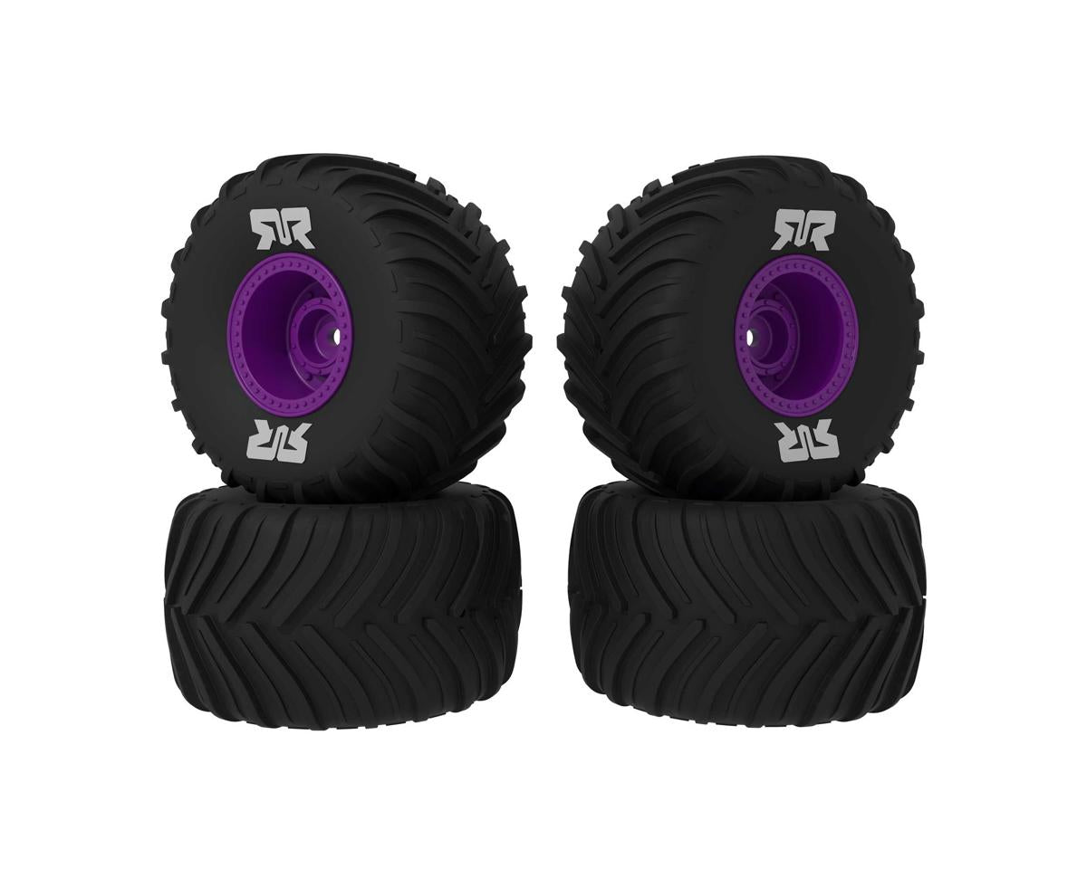 Arrma Dboots Chevron MT Tyre Set Glued, Purple, Grom ARA-2611