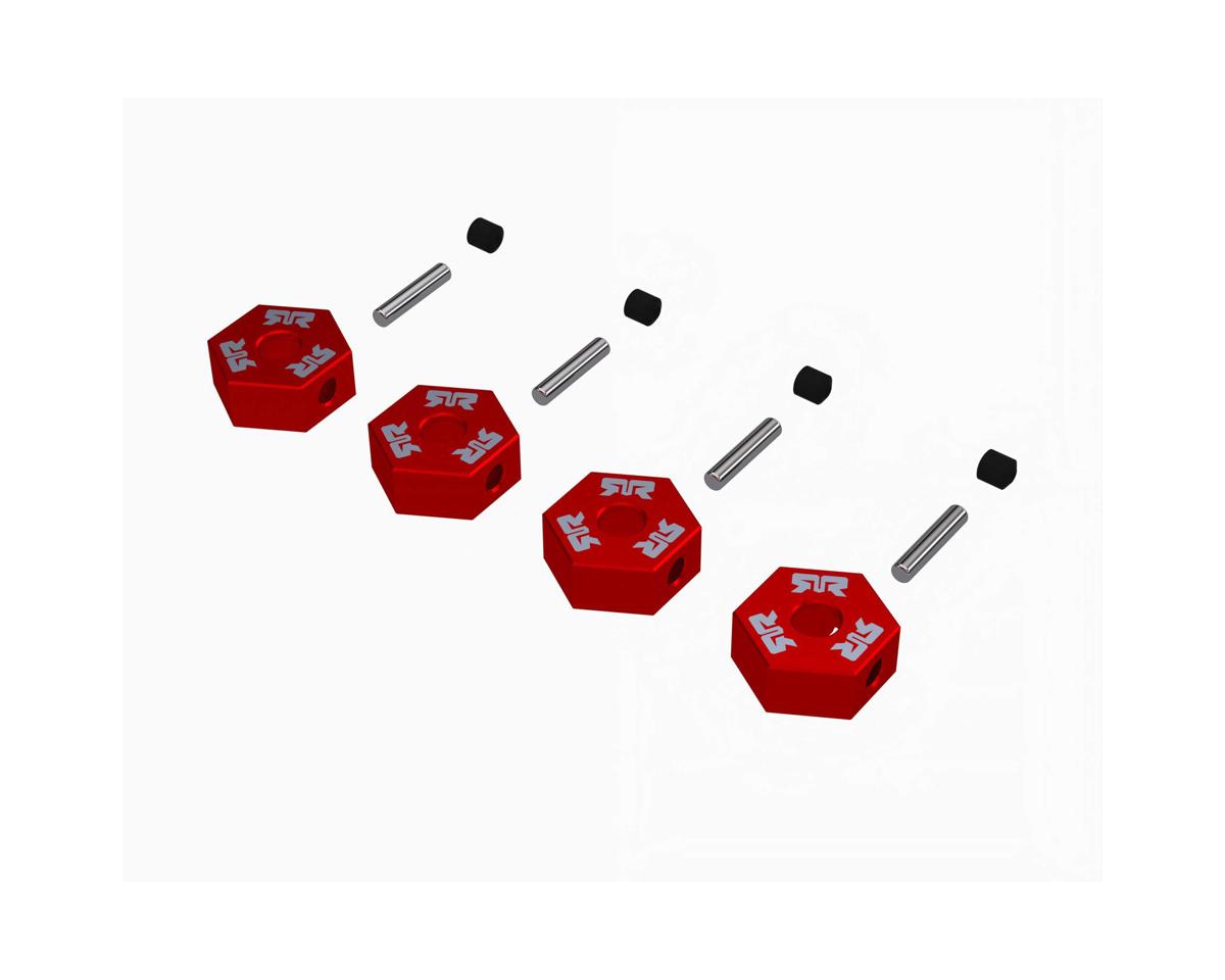 Arrma 12mm Metal Wheel Hex Set, Red, Grom ARA-2982