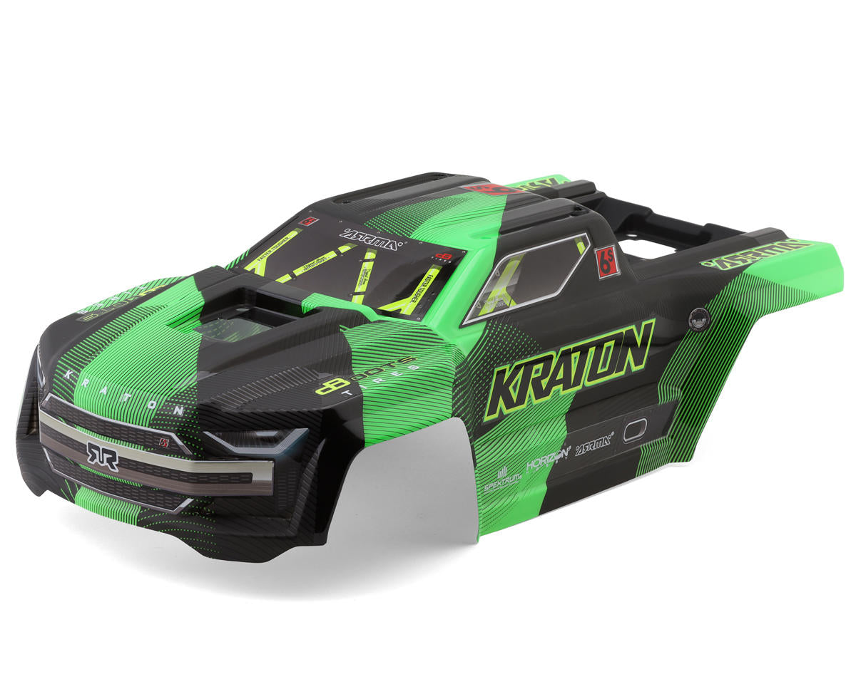 Arrma Painted, Decaled and Trimmed Body, Kraton 6S, Green / Black ARA-3008