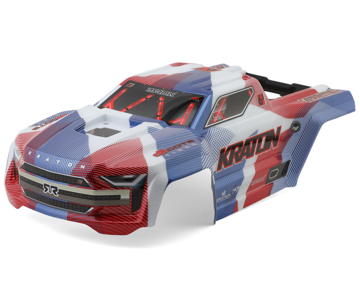Arrma Painted, Decaled and Trimmed Body, Kraton 6S, Blue / Red ARA-3009