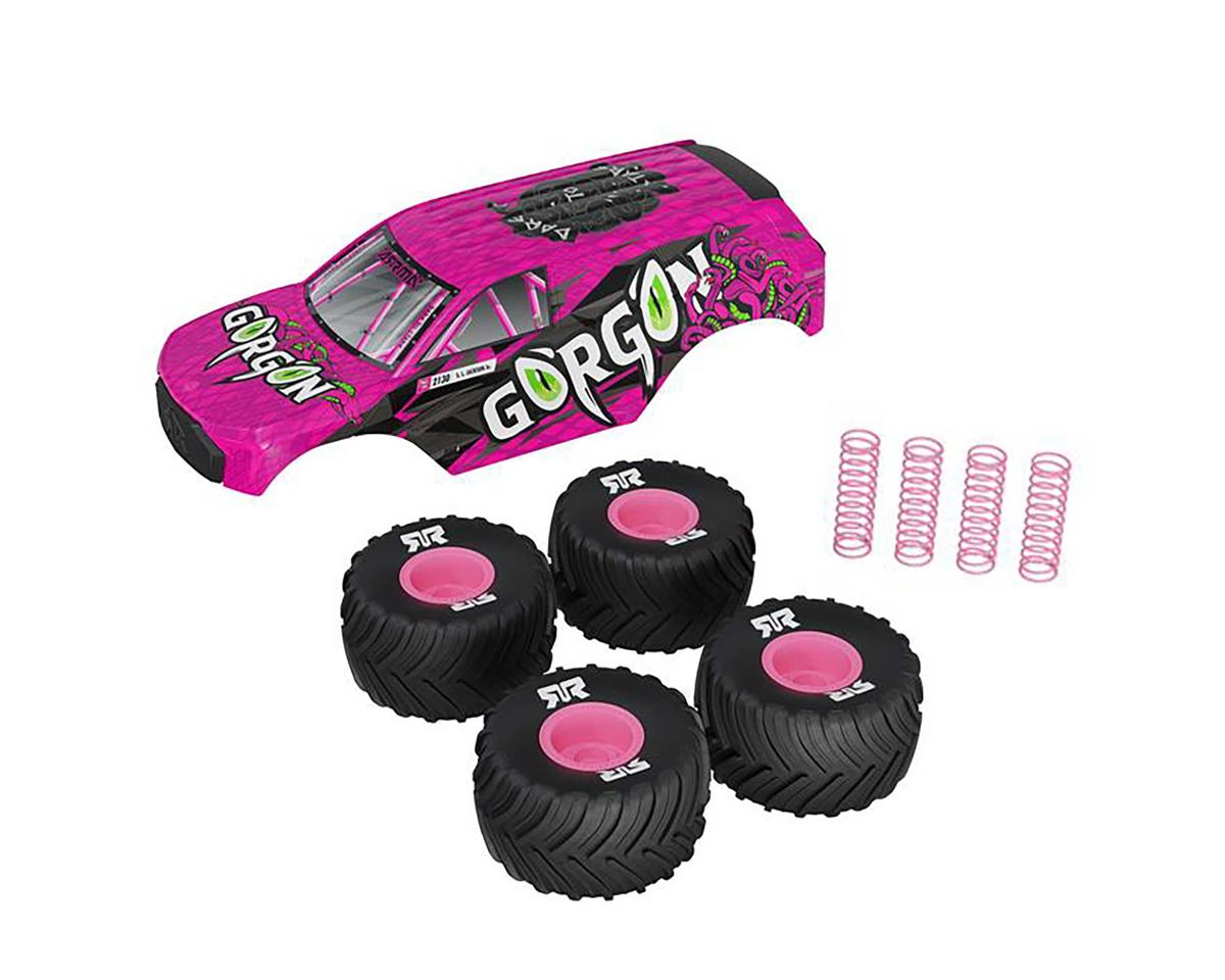 Arrma Gorgon Grom Body Bundle with Painted Body, Wheels and Springs, Pink ARA-3987