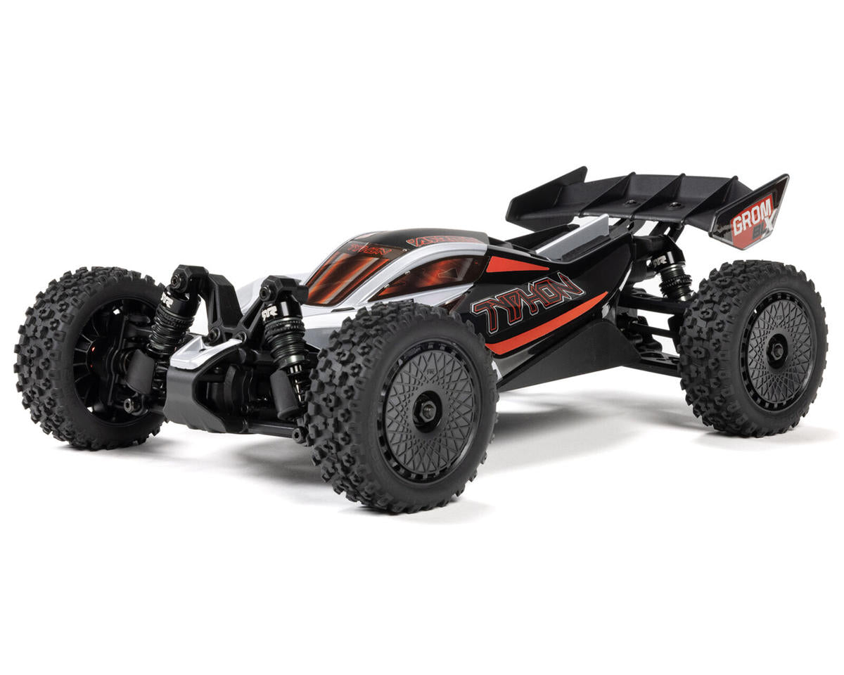 Arrma Typhon Grom 223S DSC Brushless 4X4 1/14 RC Buggy, Silver - ARA2306T1