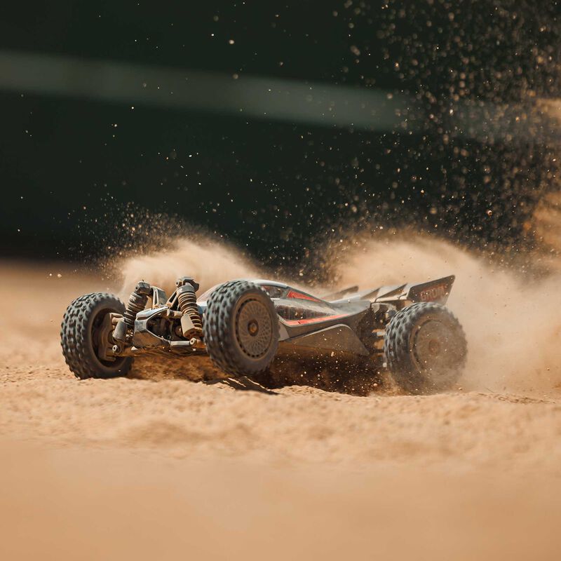 Arrma Typhon Grom 223S DSC Brushless 4X4 1/14 RC Buggy, Silver - ARA2306T1