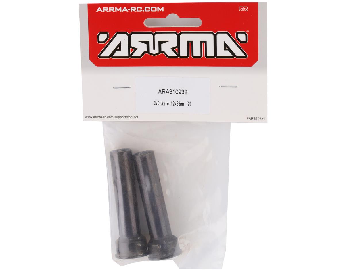 ARA310932 Arrma CVD Axle, 12x58mm, 2pcs, 8S BLX, AR310932 ARRMA