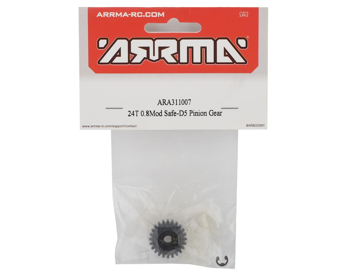 ARA311007 Arrma 24T 0.8Mod Safe-D5 Pinion Gear, AR311007 ARRMA