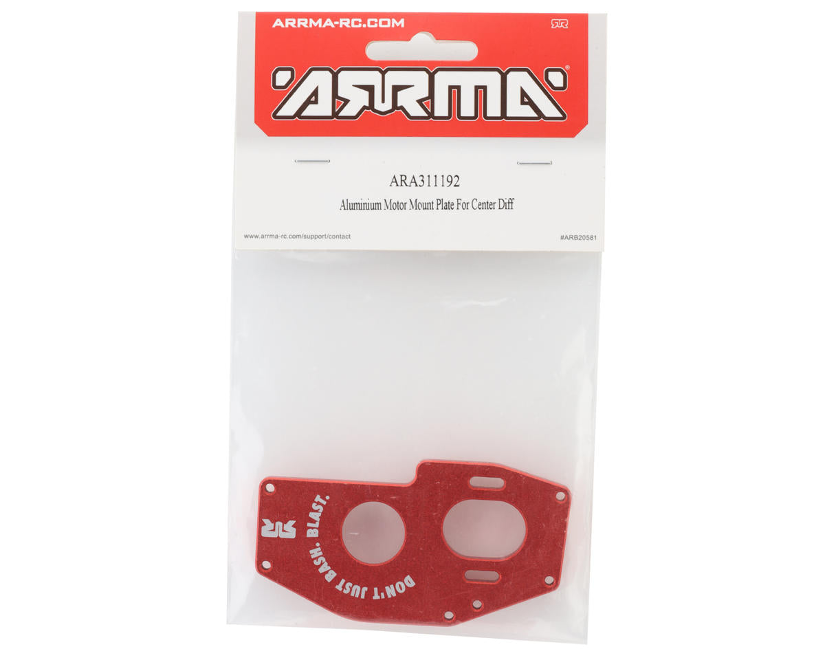 ARA311192 Arrma Aluminium Motor Mount Plate For Center Diff, Mojave 4S ARRMA