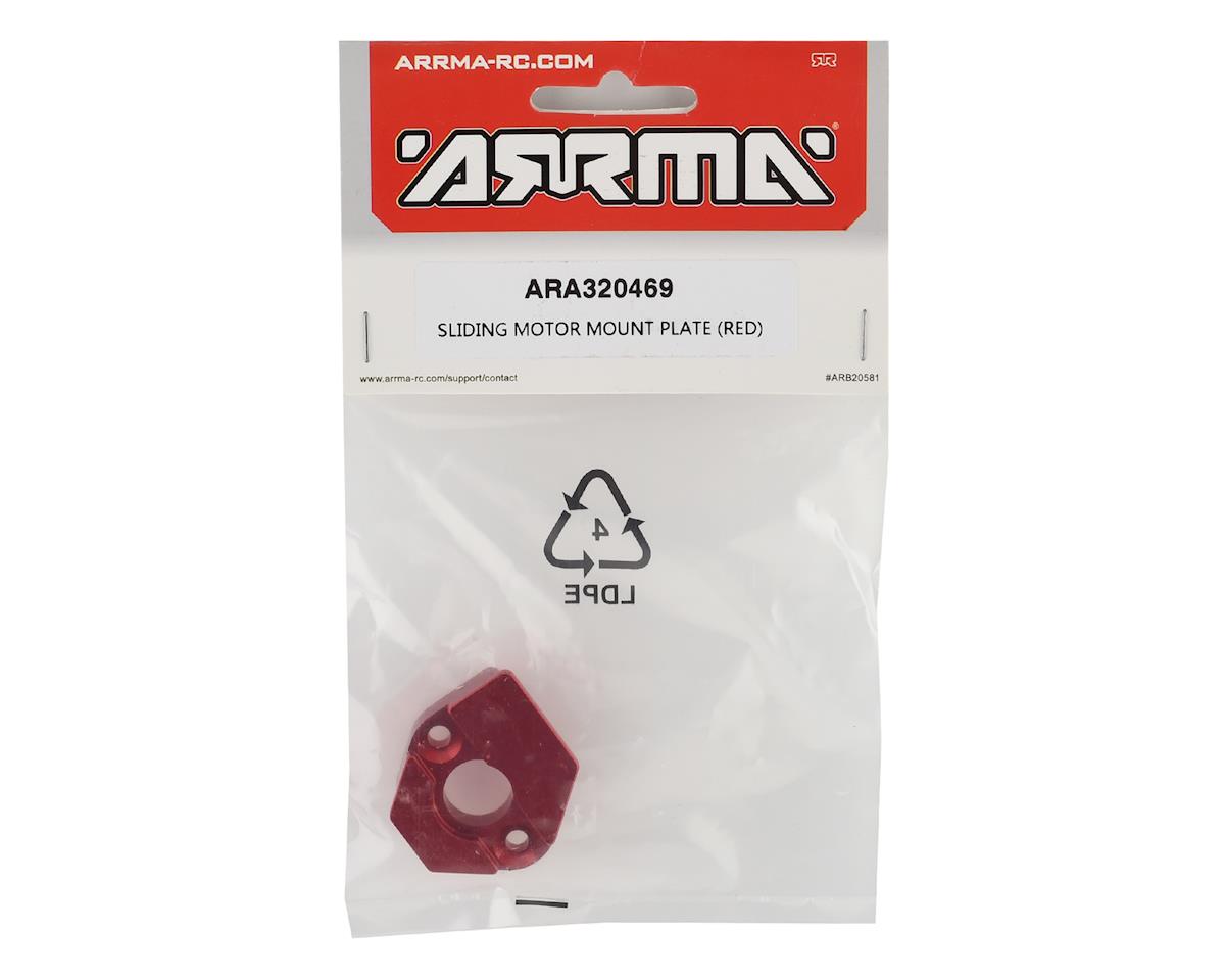 ARA320469 Arrma Sliding Motor Mount Plate, Red, AR320469 ARRMA