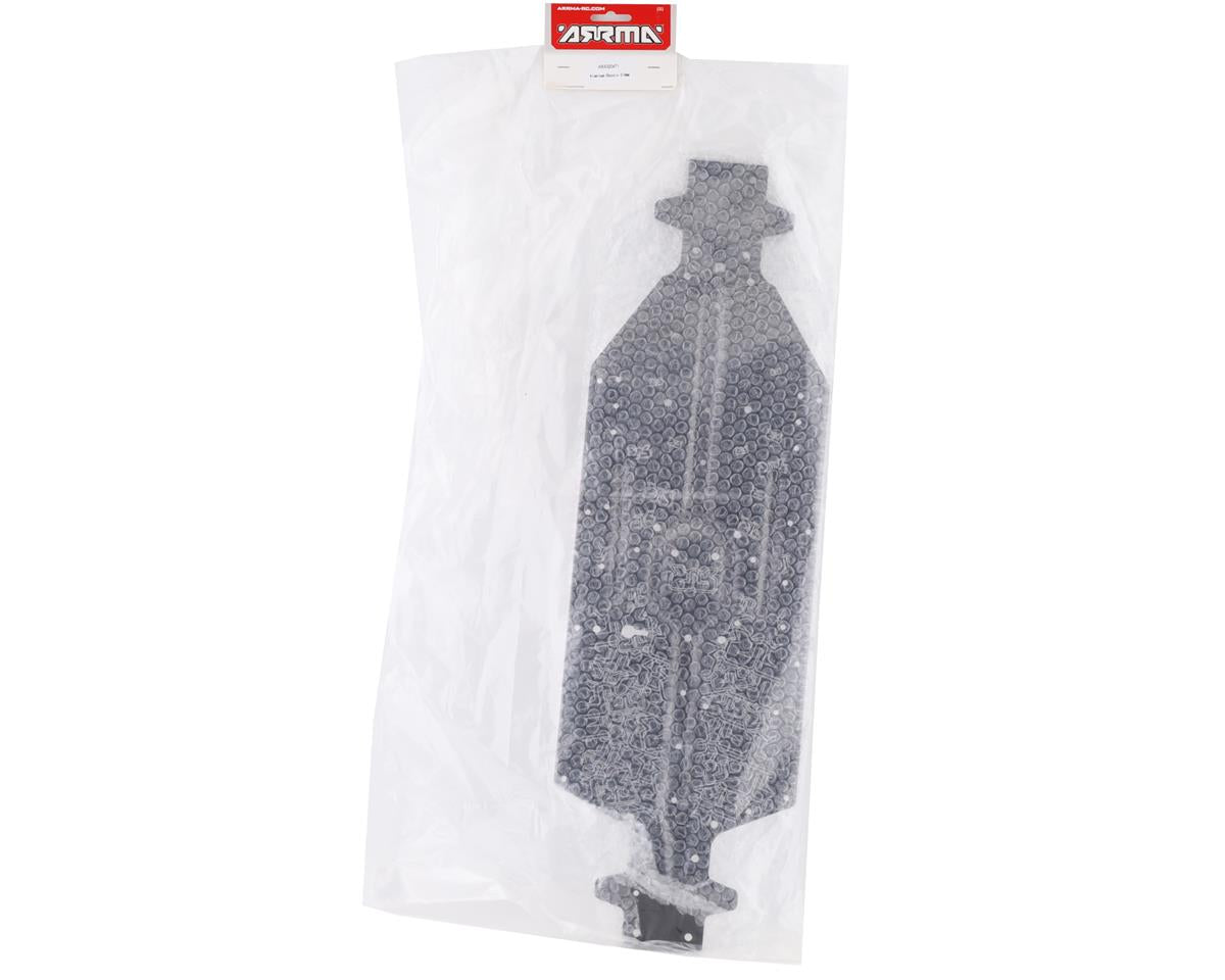 ARA320571 Arrma Aluminum Chassis CNC 7075 T6 LWB Black, AR320571 ARRMA