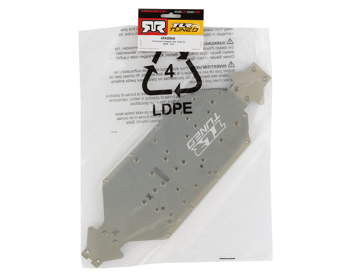 ARA320646 Arrma TLR Tuned CNC Aluminum Chassis, Typhon, AR320646 ARRMA