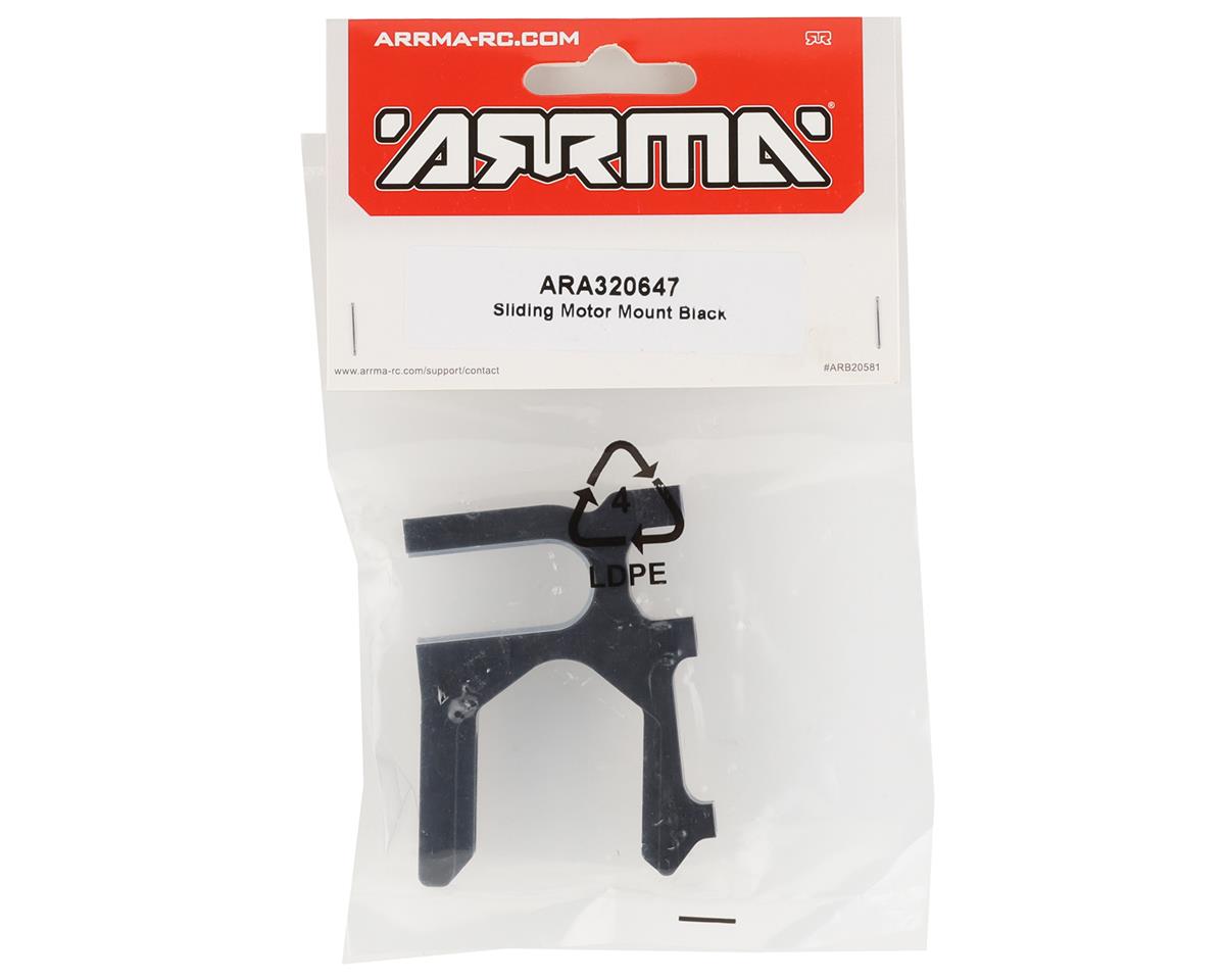 ARA320647 Arrma Aluminium Sliding Motor Mount, Black, AR320647 ARRMA