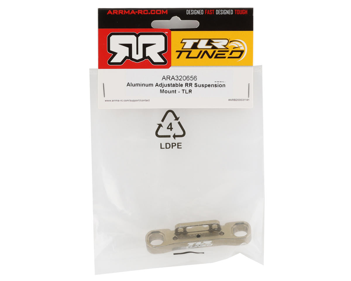 ARA320656 Arrma TLR Tuned Adjustable Aluminium RR Suspension Mount, AR320656 ARRMA