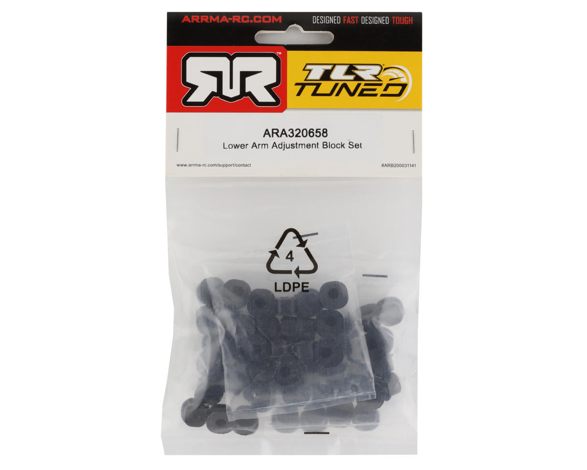 ARA320658 Arrma Lower Arm Adjustment Block Set, AR320658 ARRMA