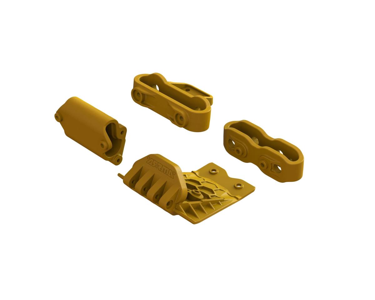 ARA320795 Arrma Lower Skid And Bumper Mount Set, Orange, Gorgon ARRMA