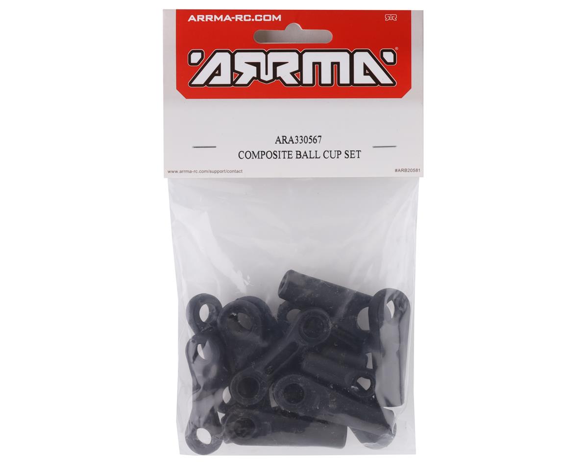 ARA330567 Arrma Composite Ball Cup Set, 8S BLX, AR330567 ARRMA