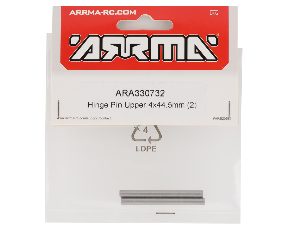 ARA330732 Arrma 4x44.5mm Upper Hinge Pin, 2pcs, AR330732 ARRMA