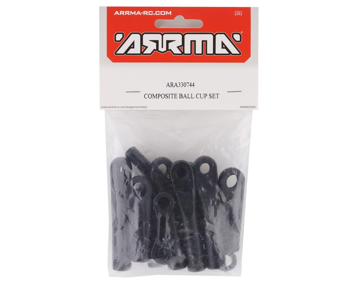 ARA330744 Arrma Composite Ball Cup Set, Kraton 8S EXB, AR330744 ARRMA