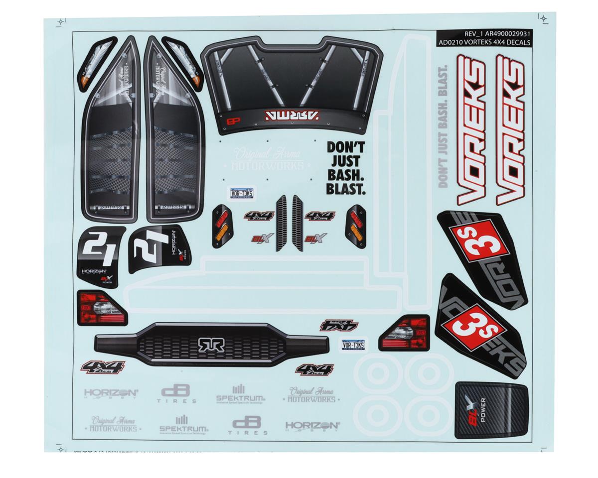 ARA402318 Arrma Clear Body with Decals, Vorteks, AR402318 ARRMA