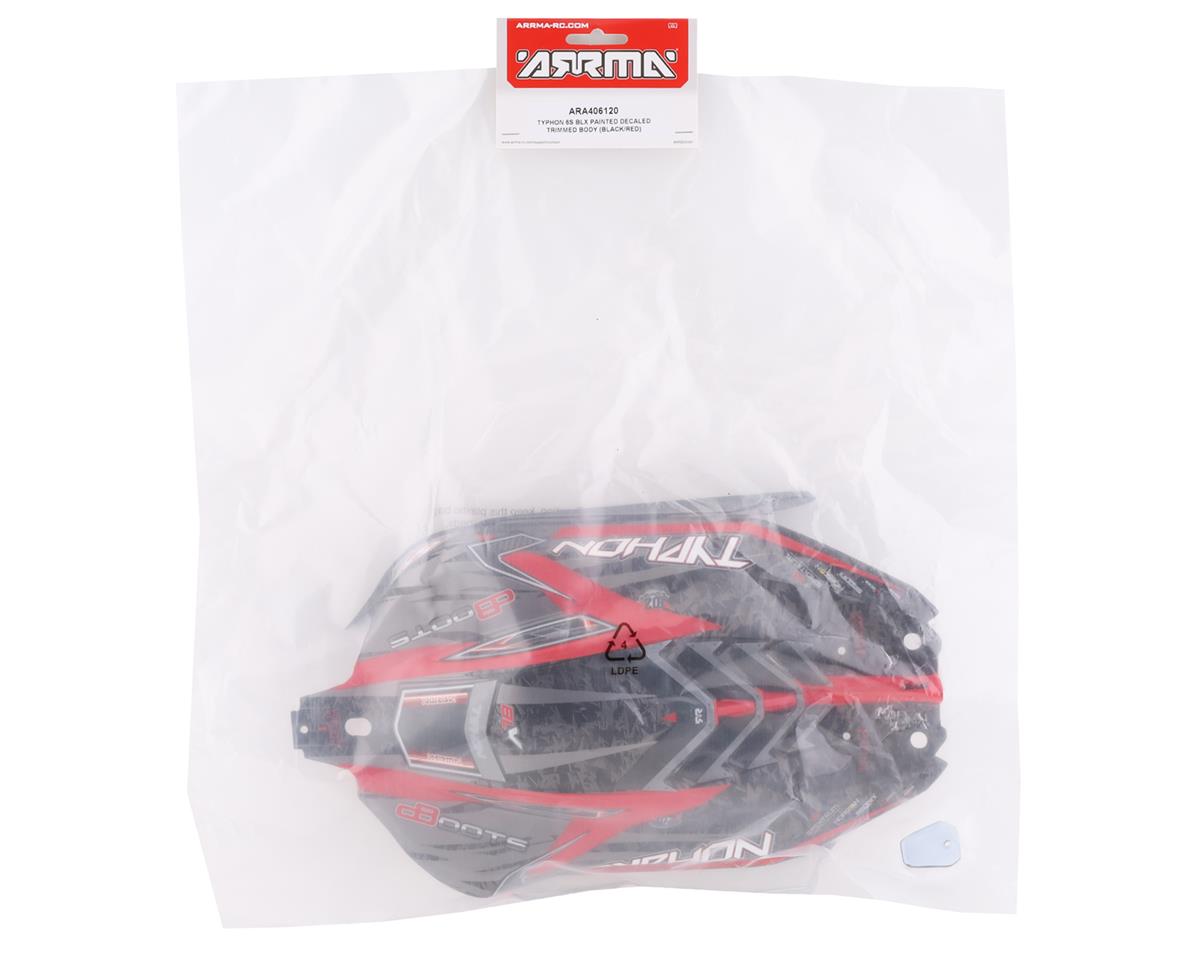 ARA406120 Arrma Body Painted w/Decals Typhon 6S Black/Red, AR406120 ARRMA