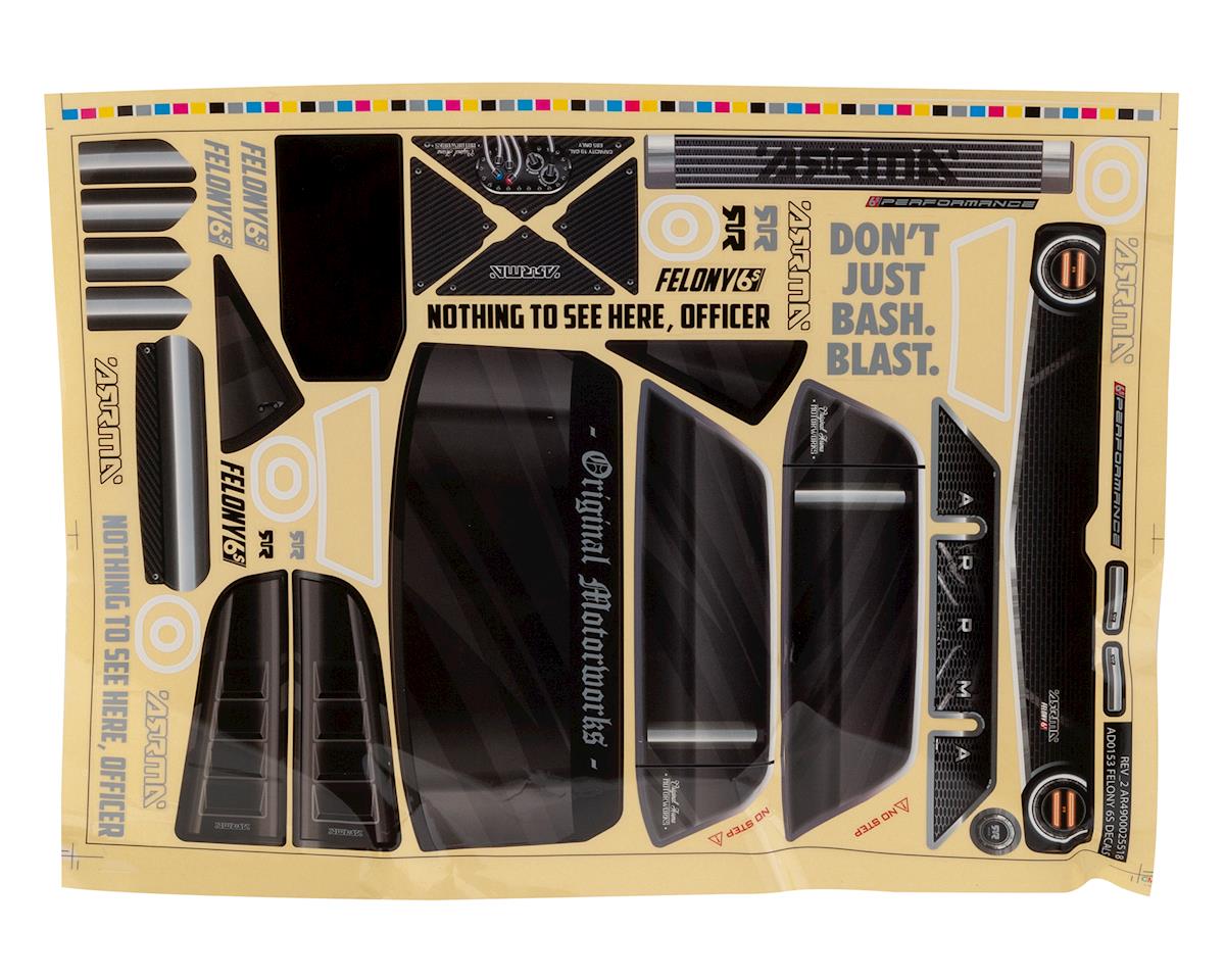 ARA410011 Arrma Felony 6S BLX Trimmed Body, Clear, AR410011 ARRMA