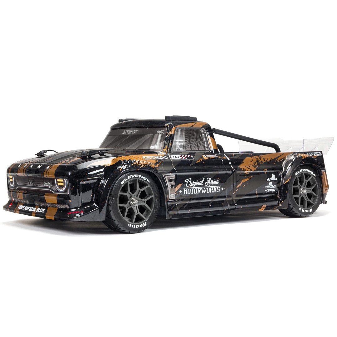 Arrma Infraction All-Road Truck 4x4 3S BLX 1/8 RTR, Black/Gold, Final Clearance